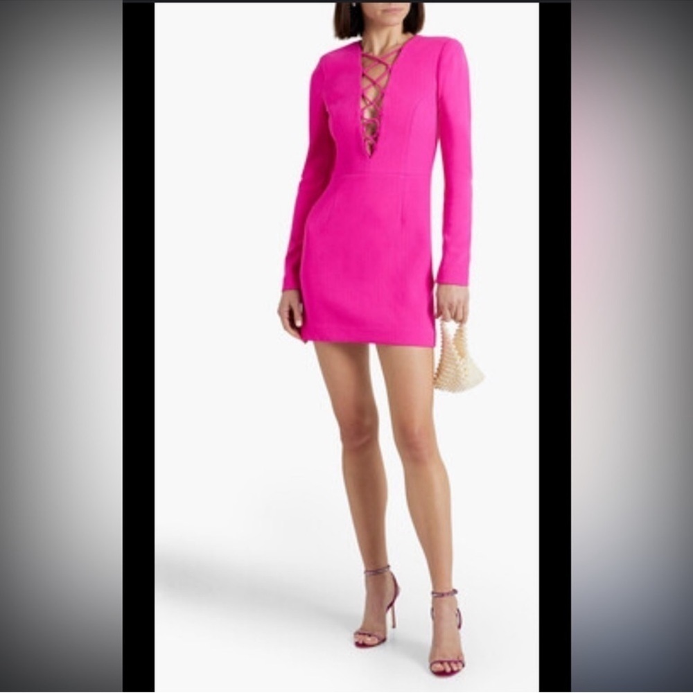 Rebecca Vallance Cupids Bow Lace Up Dress